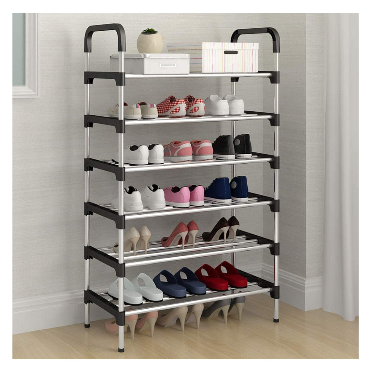 Organizador de Zapatos 6 Niveles – Hasta 15 Pares, Ahorra Espacio